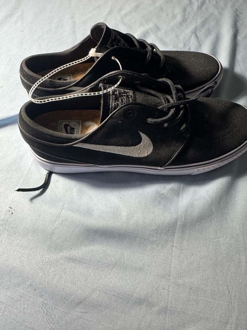 Nike SB Zoom Janoski OG+ Size 7 Black White Suede
